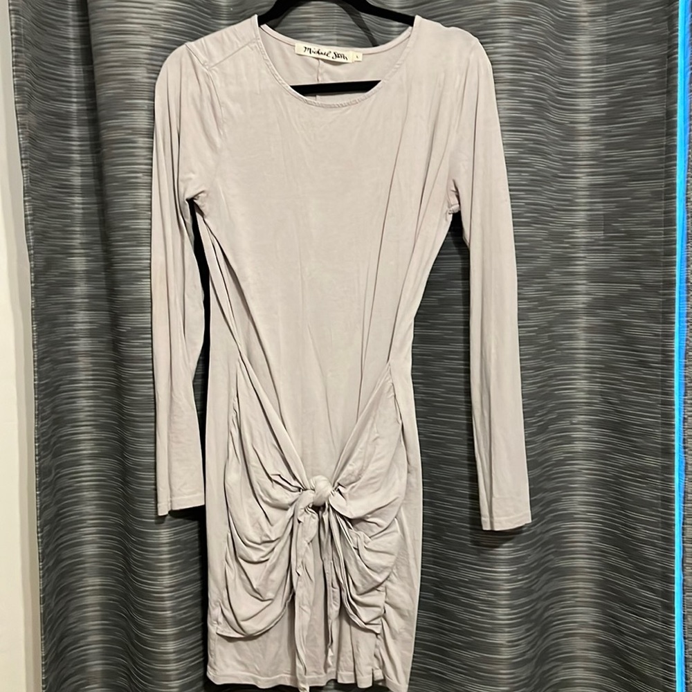 Light grey long sleeve dress
